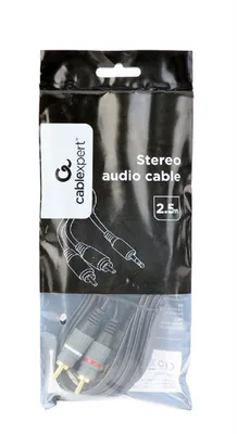 Кабель мультимедійний 3.5mm M to 2xRCA M 2.5m Cablexpert (CCA-352-2.5M)