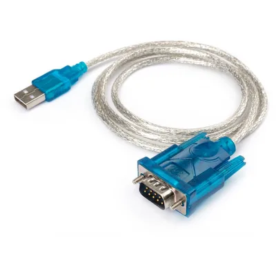 Кабель для передачі даних USB to COM 1.0m transparent Vinga (VCPUSBCOM)