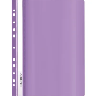 Папка-швидкозшивач Economix А4 Light з перфорації, фіолетова (E38504-12)