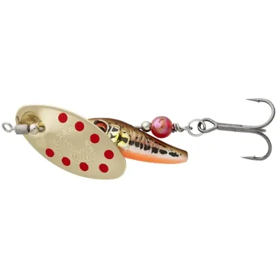 Блешня Savage Gear Sticklebait Spinner 3 9.1g Minnow Gold Red (1854.44.81)