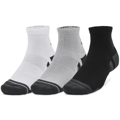 Шкарпетки Under Armour 1379510-011 Performance Tech 3 пари Qtr сірий MD (196884003029)