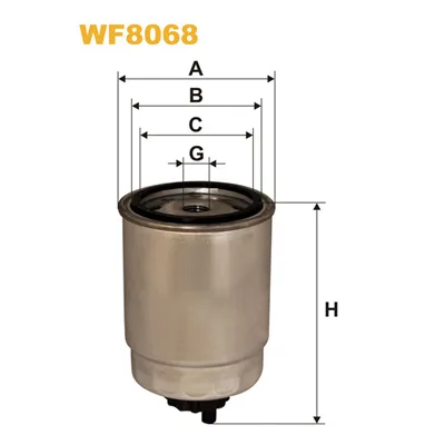 Фільтр паливний Wixfiltron WF8068