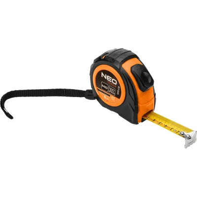 Рулетка Neo Tools 5мx25мм, з фіксатором змотування (67-223)