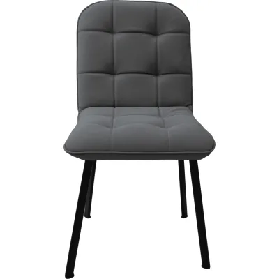 Кухонний стілець Примтекс плюс Santi FL black HL-19, оксамит чорний. (Santi FL black HL-19)