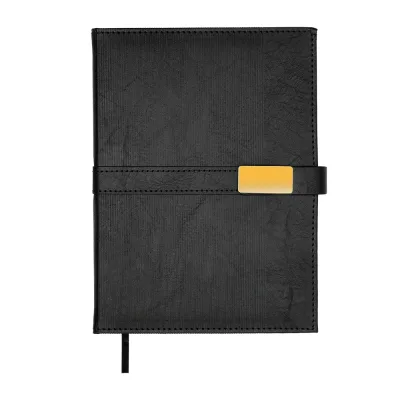 Тижневик Buromax недатований LEROY, A5, чорний, штуч.шкіра, 336 сторінок (BM.20780-01)