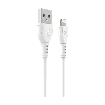 Дата кабель USB 2.0 AM to Lightning 1.0m PVC white Wibrand (WI.DC/BO1W-UL)