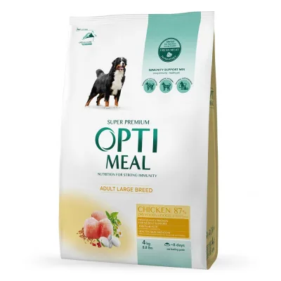 Сухий корм для собак Optimeal для великих порід зі смаком курки 4 кг (4820083905551)