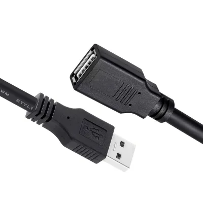 Дата кабель USB 2.0 AM/AF 1.8m black ColorWay (CW-CBUF076-BK)