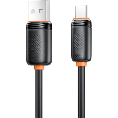 Дата кабель USB 2.0 AM to USB-C 1.0m 3A black XO (NB302-AC.black)