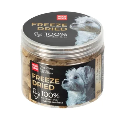 Ласощі для собак WAUDOG Treats Freeze dried Куряча печінка 30 г (2021)