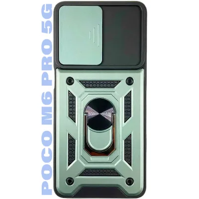 Чохол до мобільного телефона BeCover Military Poco M6 Pro 4G Dark Green (710939)