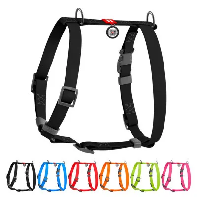 Шлея для собак WAUDOG Waterproof Н-подібна анатомічна XL чорна (32451)