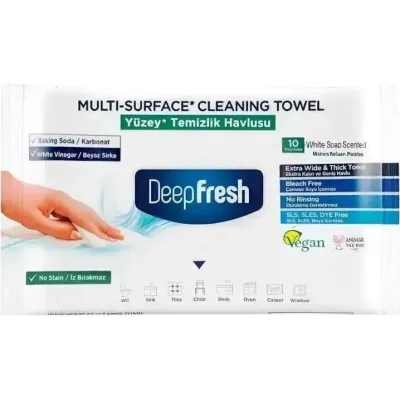 Серветки для прибирання Deep Fresh Multi-Surface Cleaning Wipes Універсальні 10 шт. (8681554633702)