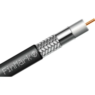 Кабель телевізійний FinMark RG-8-TC90 коаксіальний, black, 100м (274129)