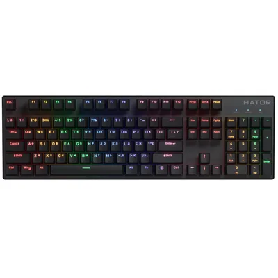 Клавіатура Hator Icefall Mecha Rainbow USB Black (HTK104UA)