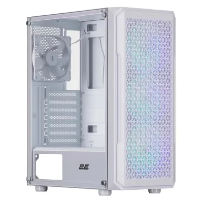 Корпус для ПК 2E Gaming Hexagon G338W, без БЖ, 2xUSB 3.0, 1xUSB Type-C, 1x120mm, 3x120mm ARGB, TG Side Panel, AT (2E-G338W)