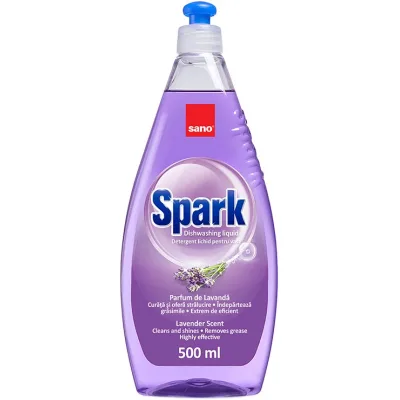 Засіб для ручного миття посуду Sano Spark Лаванда 500 мл (7290005425875)