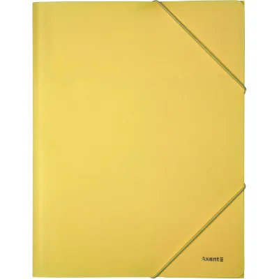 Папка на резинках Axent A4 430 мкм Pastelini yellow (1504-26-A)