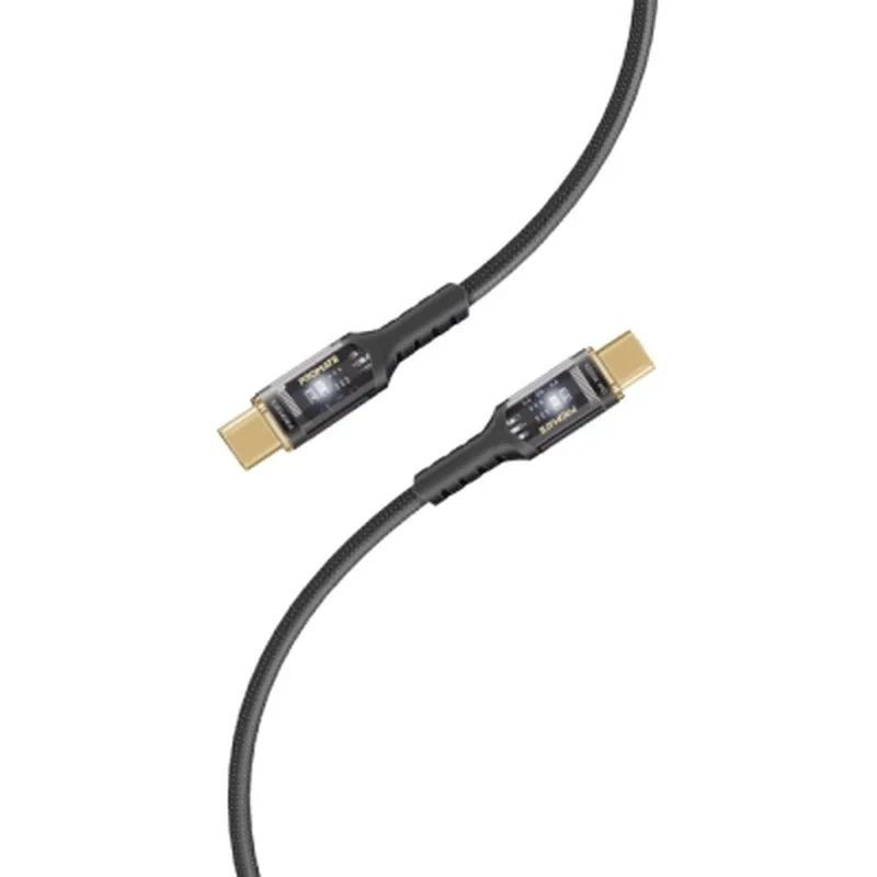 Дата кабель USB-C to USB-C 2.0m Promate (lucidline-cc200.black)