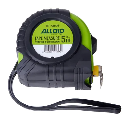 Рулетка Alloid Base, з фіксатором, 5м×25мм (MT-220525)