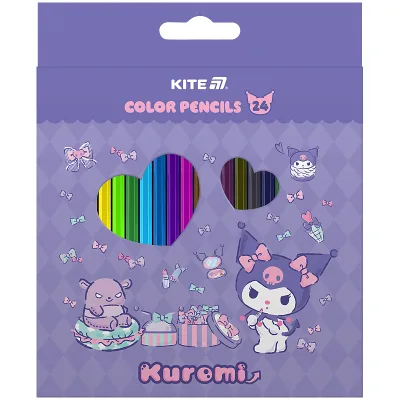 Олівці кольорові Kite Kuromi 24 кольори (HK25-055)