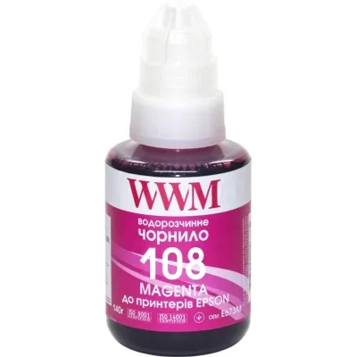 Чорнило WWM Epson L8050/L18050 140г Magenta KeyLock (E108M)