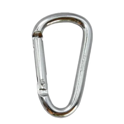 Карабін туристичний Tramp Набір 10 шт без муфти 6 cм Silver (UTRA-300-silver)