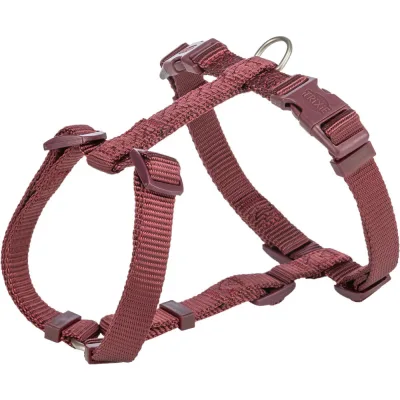 Шлея для собак Trixie Premium H-harness XS–S 30–44 см 10 мм бордова (4053032672871)