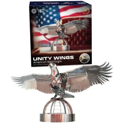 Конструктор Metal Time Колекційна модель Unity Wings Eagle Silver Armor (MT101/READY)