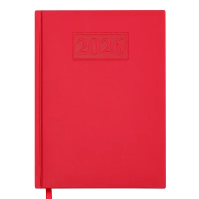 Тижневик Buromax датований 2026 GENTLE, А5 червоний (BM.2109-05)