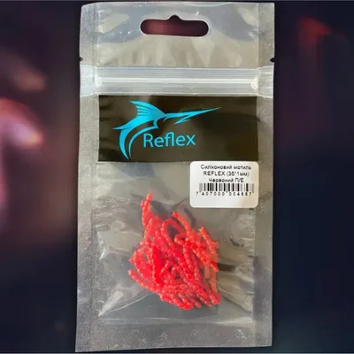 Силікон рибальський Reflex Мотиль 35*1мм Червоний П/Е європідвіс (7407000004657)