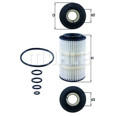 Фільтр масляний Mahle OX345/7D