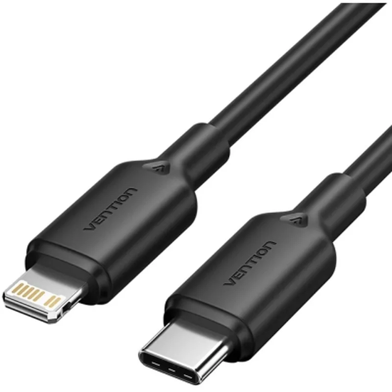 Дата кабель USB-C to Lightning 1.0m 3A white Vention (LAJWF)
