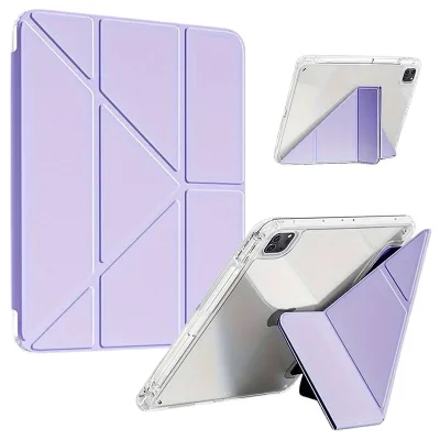 Чохол до планшета BeCover Ultra Slim Origami Transparent Apple iPad Pro 11" M5 2025 Purple (715957)