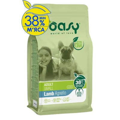 Сухий корм для собак OASY LIFESTAGE Adult Small ягня 3 кг (8053017349022)