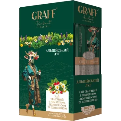 Чай Graff Альпійський луг Alpine Meadow 15х2.5 г (4820279612119)