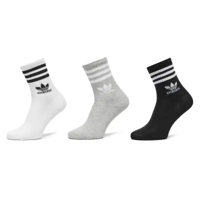 Шкарпетки Adidas Crew Sock 3str IL5023 білий сірий, чорний S (37-39) (4066762038404)