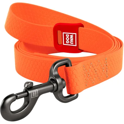 Повідець для собак WAUDOG Waterproof M Ш 20 мм Д 122 см помаранчевий (27274)