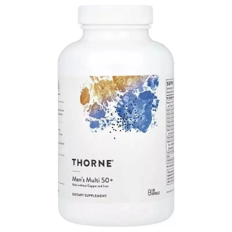 Вітамінно-мінеральний комплекс Thorne Research Мультивітаміни для чоловіків 50+, Men's Multi 50+, 180 капсул (THR-01132)