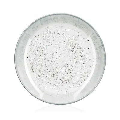 Тарілка ARDESTO Siena, 19см, порцеляна, біло-сірий (AR2919SW)