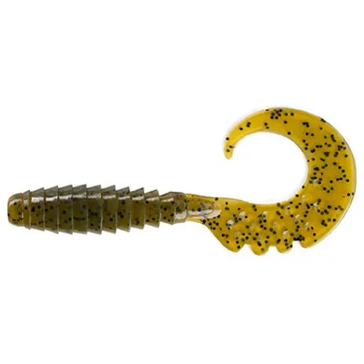 Силікон рибальський FishUP Fancy Grub 2.5" 074 - Green Pumpkin Seed (10шт/уп) (1862.00.66)