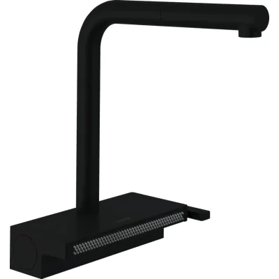 Змішувач Hansgrohe Aquno Select M81 , 21 см, чорний матовий (73836670)