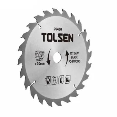Диск пильний Tolsen з ТВС напайками по дереву 160х40Т*20мм (76426)