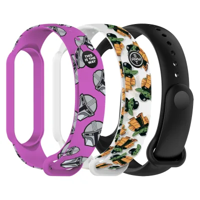Ремінець до фітнес браслета Armorstandart комплект 3шт Xiaomi Mi Band 7/6/5 TW2 (ARM87045)