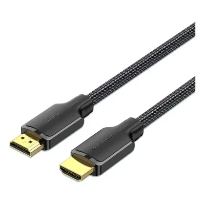 Кабель мультимедійний HDMI M to HDMI M 2.0m 4K60Hz cotton braided black Vention (ALLBH)