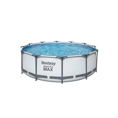 Басейн BestWay Steel Pro Max зі сходами та тент-кришкою 10700 л (BW-56420)