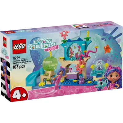 Конструктор LEGO Gabby's Dollhouse Акваріумні пригоди русалоньки Ґаббі (11204)