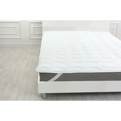 Наматрацник MirSon Eco Light №1718 Cotton Air-line на резинці по кутках White 70x130 см (2200002889377)