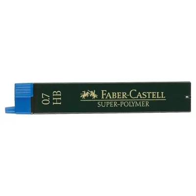 Грифель для механічного олівця Faber-Castell Super-Polymer НВ (діаметр 0,7 мм), 12 штук у пеналі (2012)