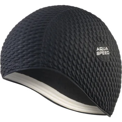 Шапка для плавання Aqua Speed Bombastic Junior 9881 чорний Діт OSFM (5908217698810)